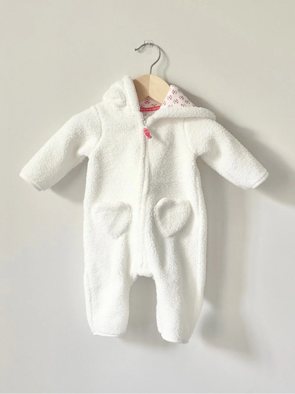 Carter’s White Baby Bear Bunting Size 3 Months